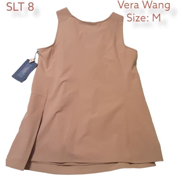 NWT Tan Sleeveless Blouse by Vera Wang, Gorgeous! Size M - Picture 2 of 7